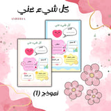 كل شيء عني ،، 📝 نموذج ا ١ ا