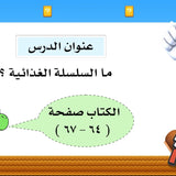 درس ‏ ‏ما السلسلة الغذائية ؟